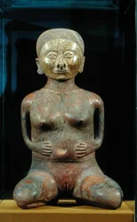 Weibliche Statuette aus Nayarit, Mexiko, 300 v. Chr. - 500 n. Chr.
